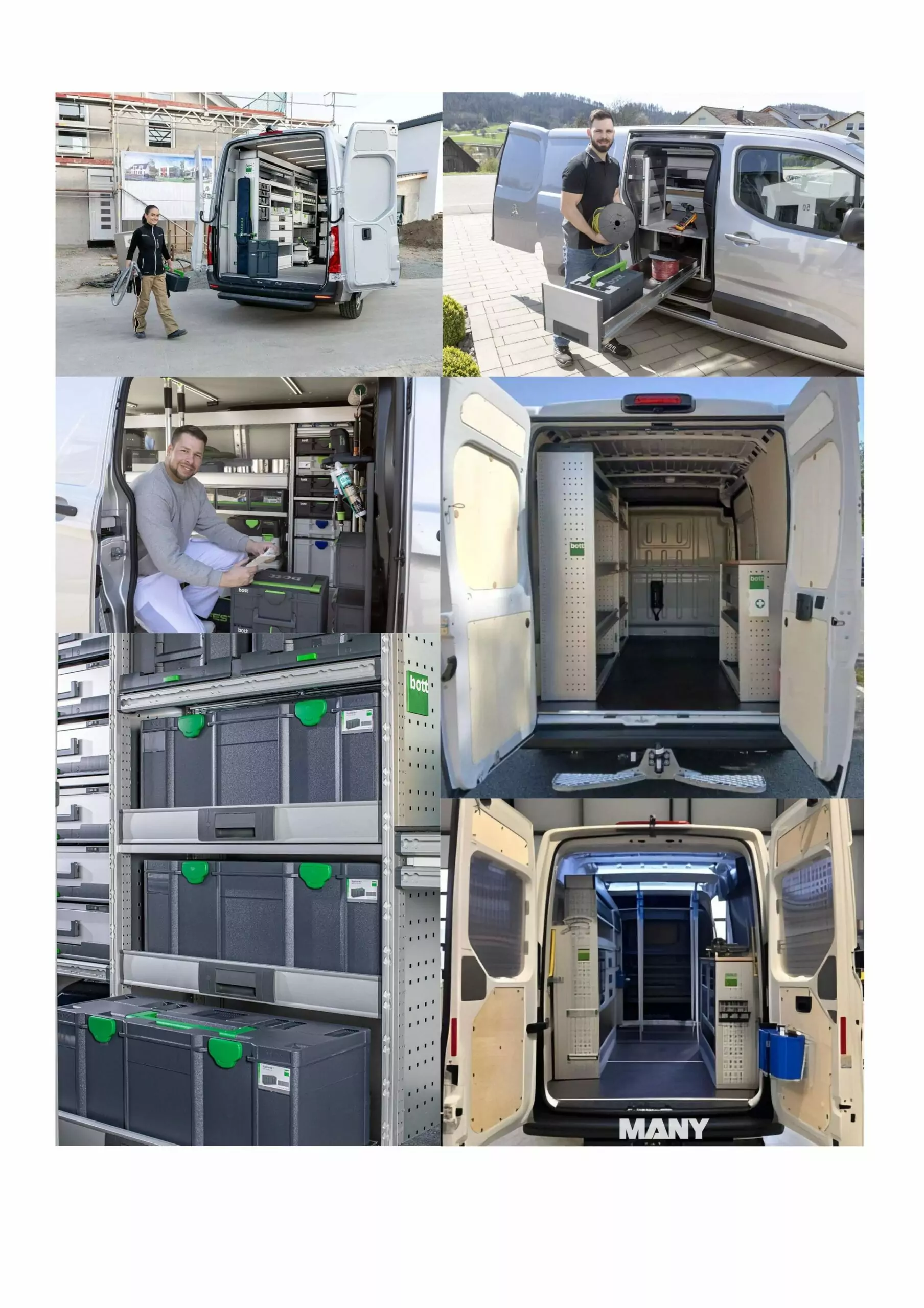 Aménagement intérieur Bott pour fourgon utilitaire MANY